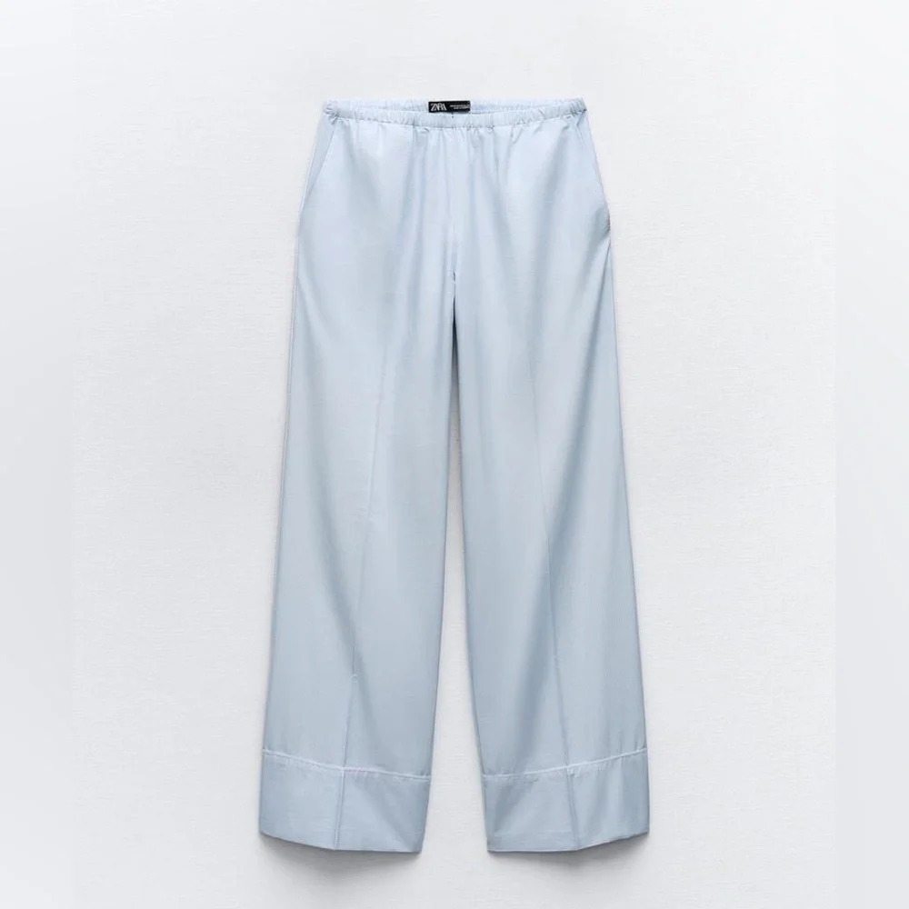 ZARA STRIPED PAJAMA PANTS